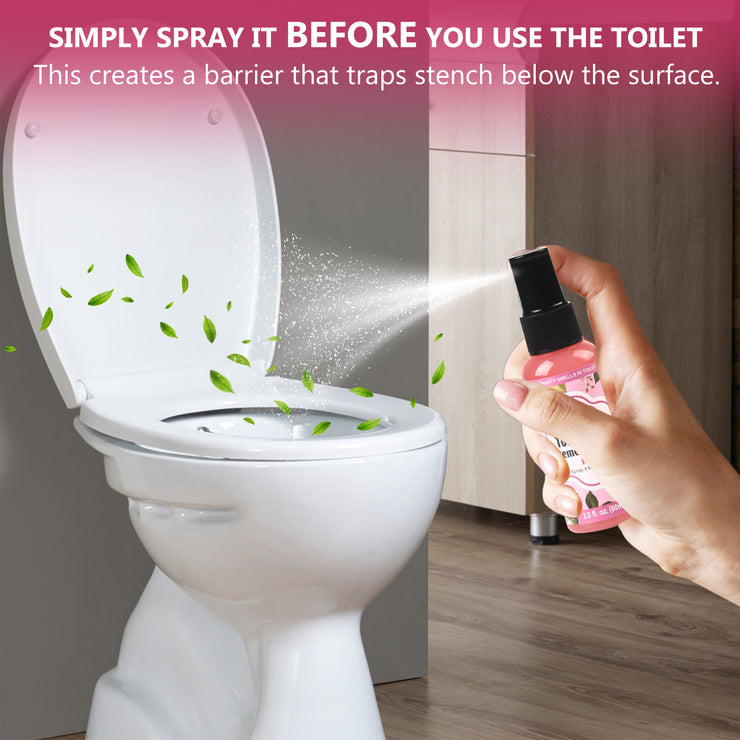 Toilet Odor Remover Spray, Rose