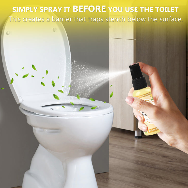 Toilet Odor Remover Spray, Lemon