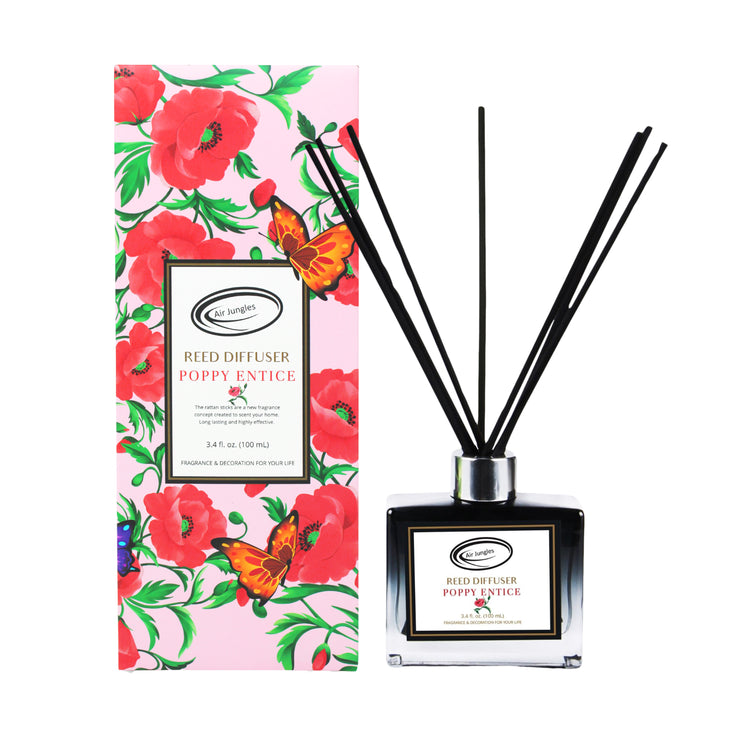 Reed Diffuser Set, Poppy Entice